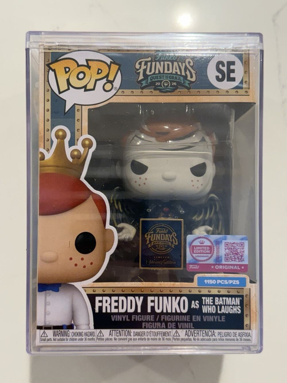Fundays SDCC Freddy Funko As The Batman Who Laughs LE 1150 Hard Stack 2026